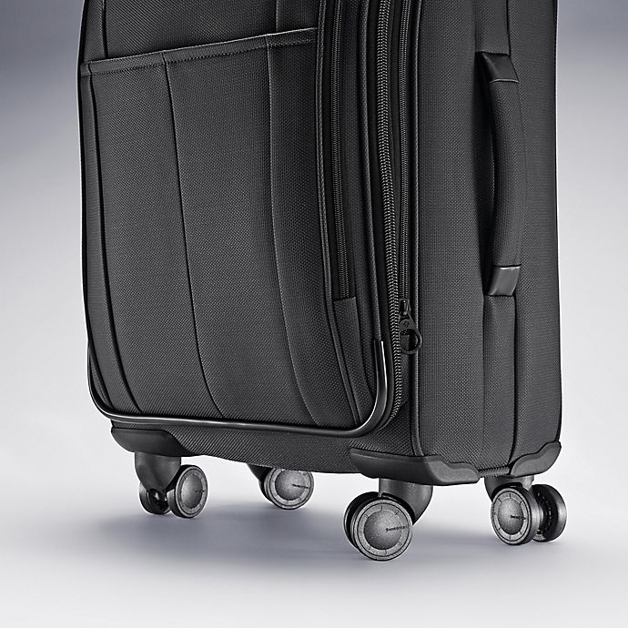 slide 4 of 5, Samsonite Signify Spinner Checked Luggage - Charcoal, 25 in