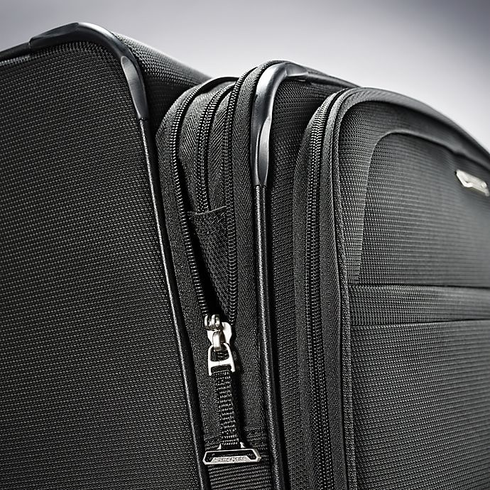 slide 4 of 8, Samsonite ECO-Glide Spinner Checked Luggage - Black, 25 in