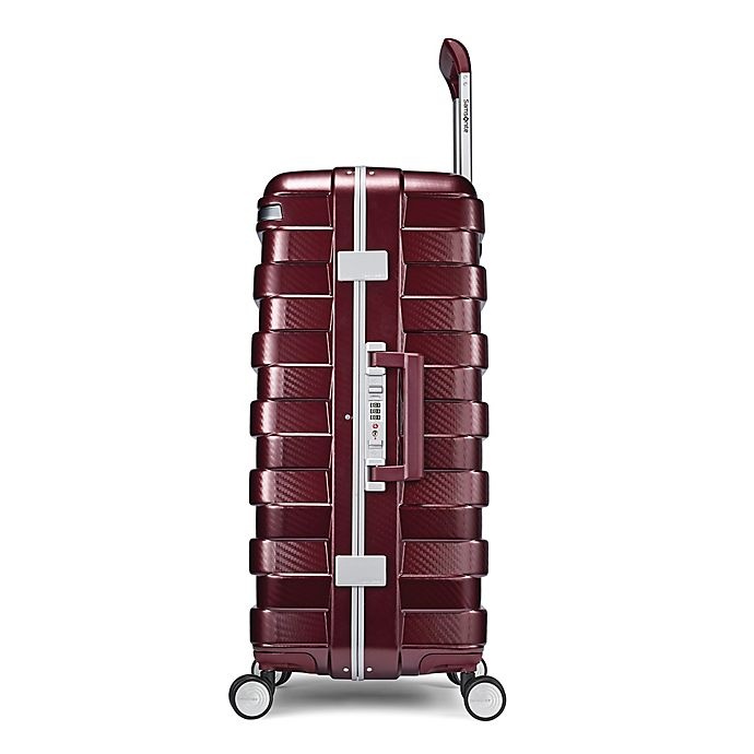 slide 6 of 8, Samsonite Framelock Hardside Spinner Checked Luggage - Cordovan, 24 in