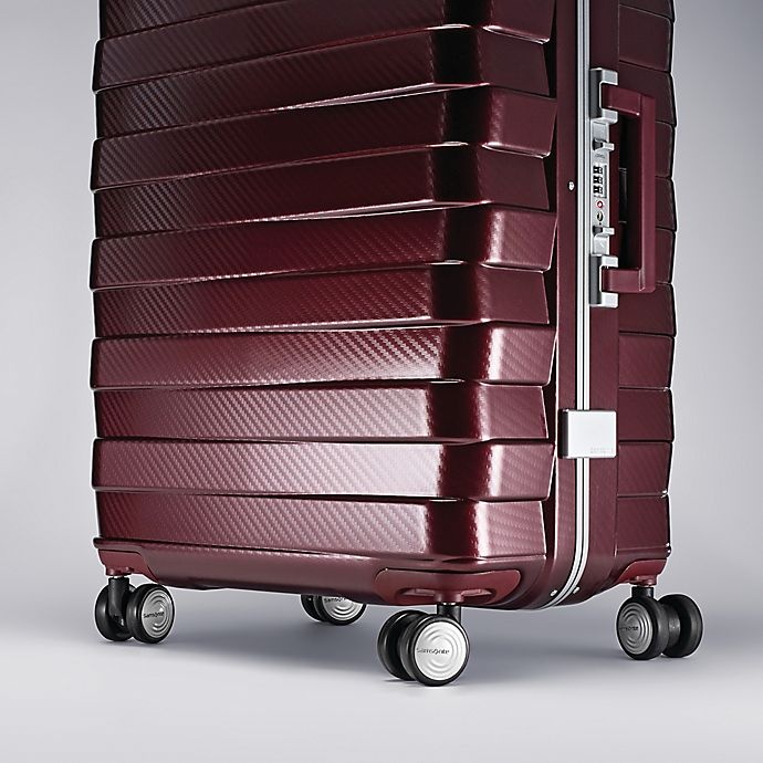 slide 8 of 8, Samsonite Framelock Hardside Spinner Checked Luggage - Cordovan, 24 in