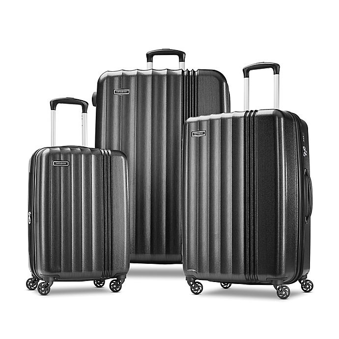 slide 3 of 7, Samsonite Cerene Hardside Spinner Checked Luggage - Black, 29 in