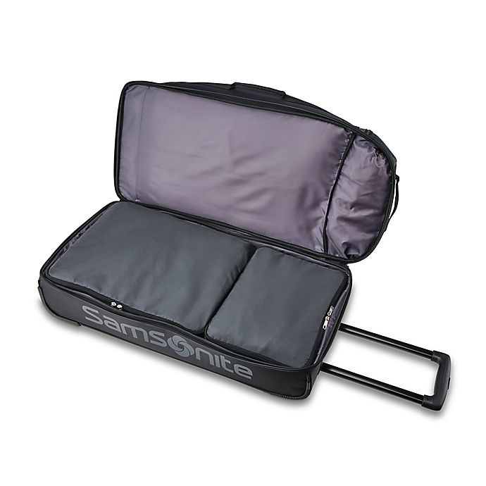 slide 4 of 9, Samsonite Andante II Rolling Carry On Duffle - Grey/Black, 22 in