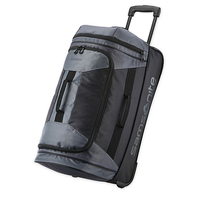 slide 1 of 9, Samsonite Andante II Rolling Carry On Duffle - Grey/Black, 22 in