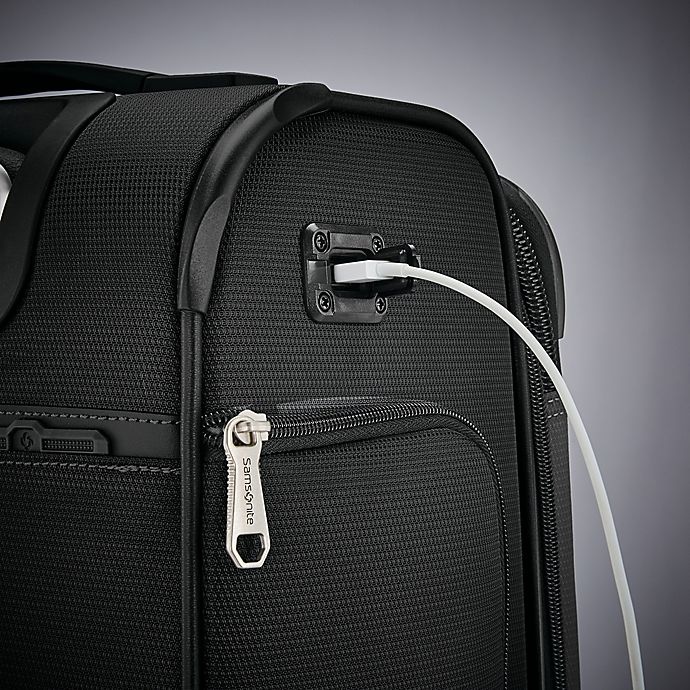 slide 3 of 6, Samsonite Solyte DLX Expandable Spinner Carry On - Black, 22 in