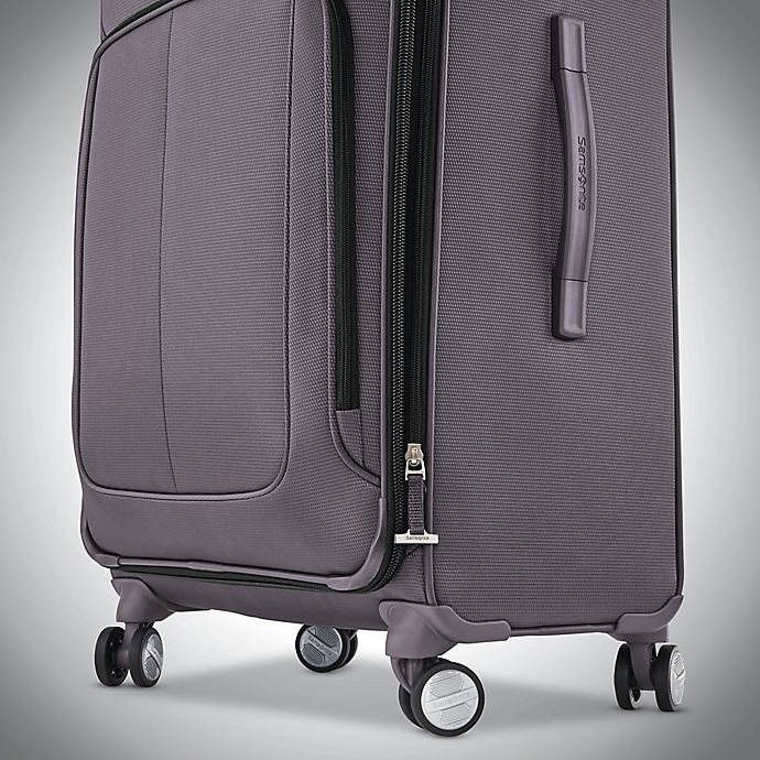 slide 3 of 5, Samsonite Solyte DLX Expandable Spinner Checked Luggage - Grey, 25 in