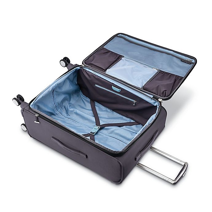 slide 2 of 5, Samsonite Solyte DLX Expandable Spinner Checked Luggage - Grey, 25 in