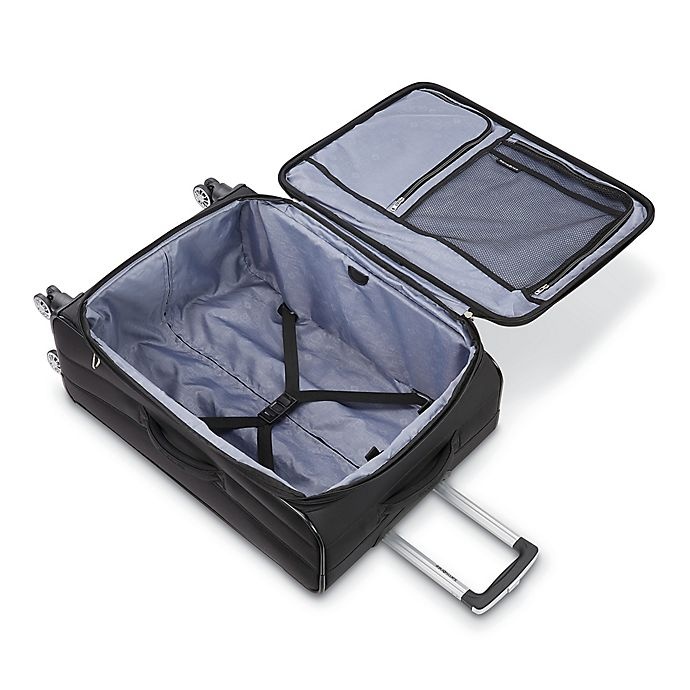 slide 2 of 8, Samsonite Ascella X Softside Spinner Checked Luggage - Black, 25 in