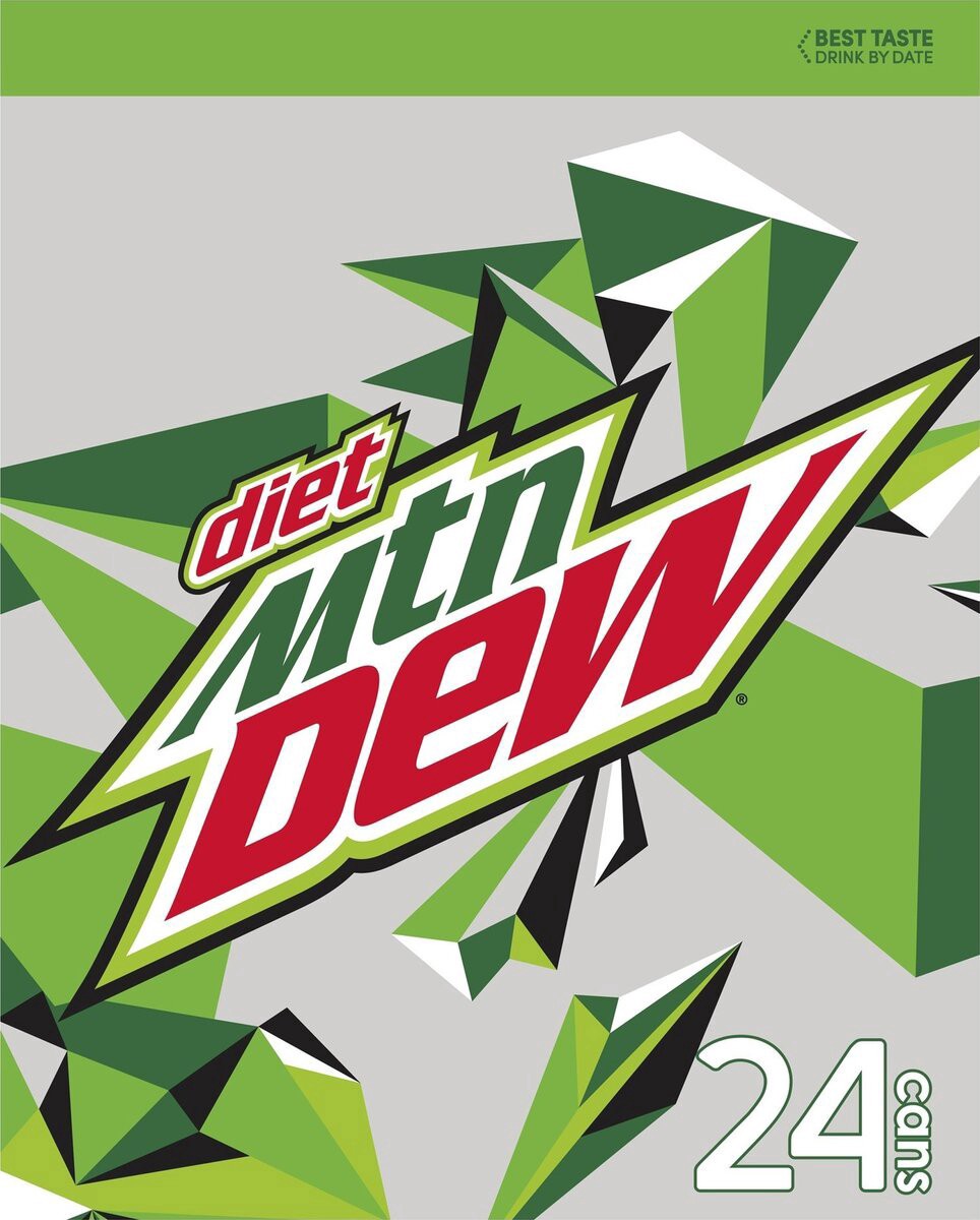 slide 6 of 13, Mountain Dew Diet Soda - 12 oz, 24 ct; 12 oz