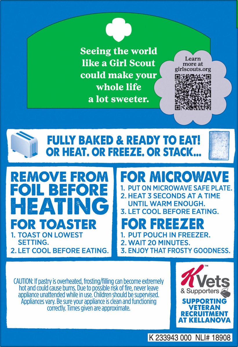 slide 4 of 13, Kelloggs Girl Scout Frosted Coconut Caramel Poptart 8 Count, 13.5 oz