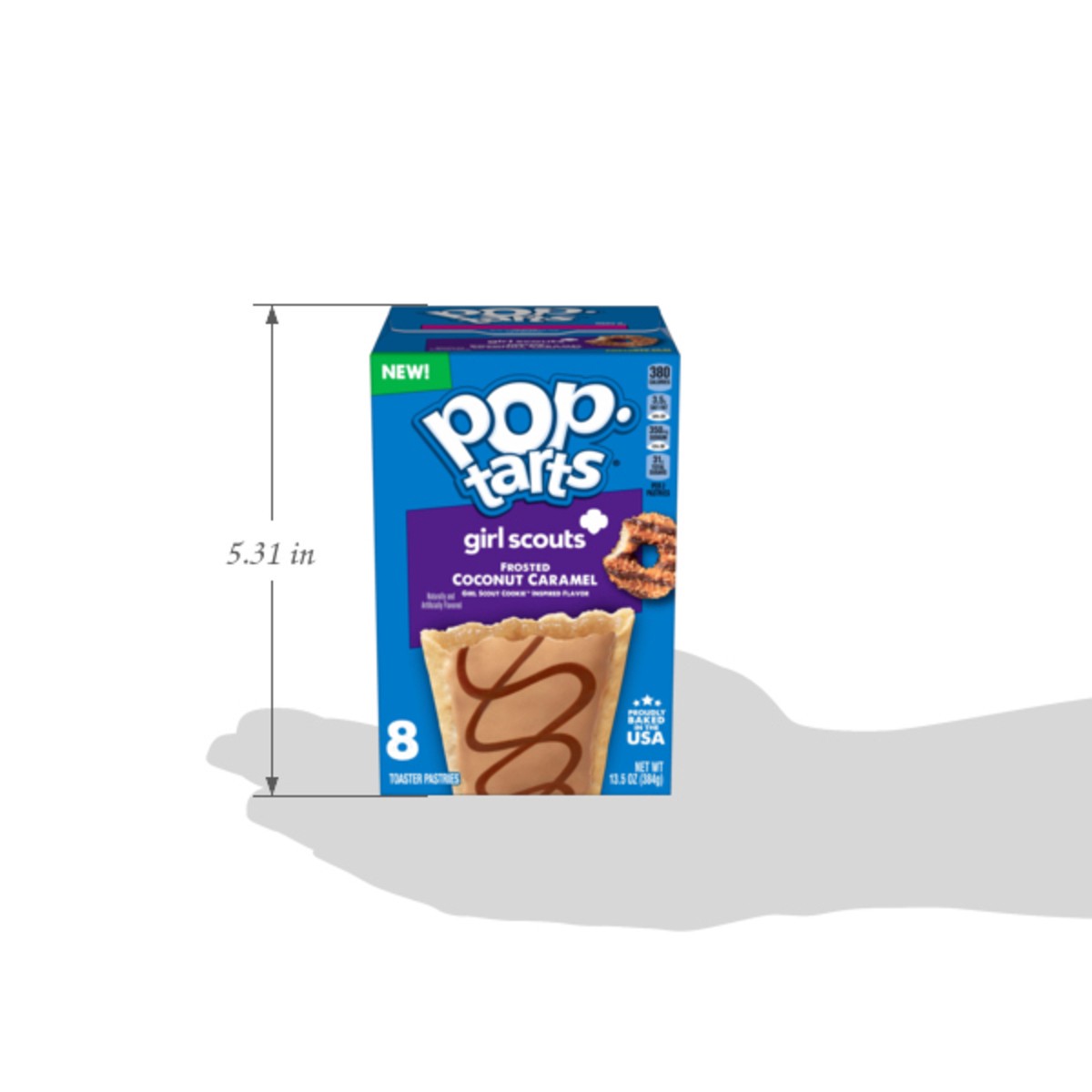 slide 6 of 13, Kelloggs Girl Scout Frosted Coconut Caramel Poptart 8 Count, 13.5 oz