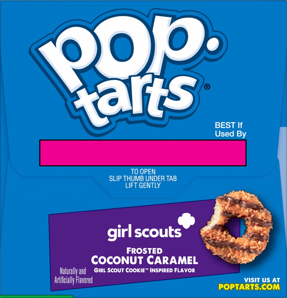 slide 7 of 13, Kelloggs Girl Scout Frosted Coconut Caramel Poptart 8 Count, 13.5 oz