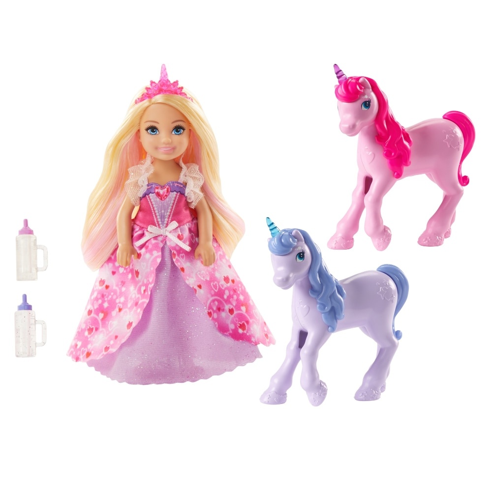 slide 1 of 1, Mattel Barbie Dreamtopia Doll And Unicorns, 1 ct