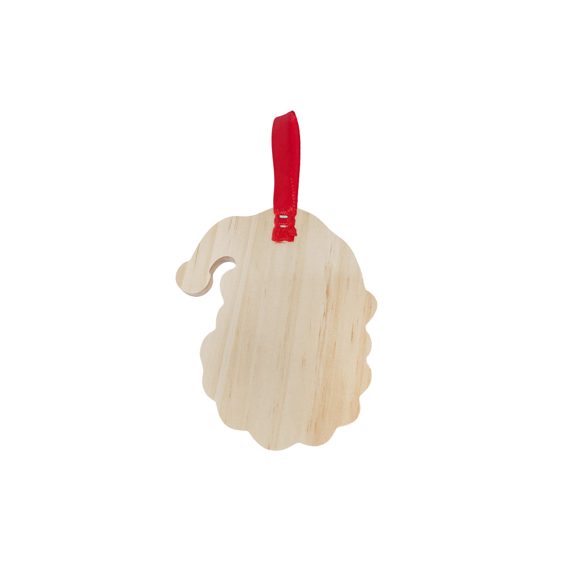 slide 2 of 2, 4" Santa Diy Pinewood Ornament By Make Market, 4 in