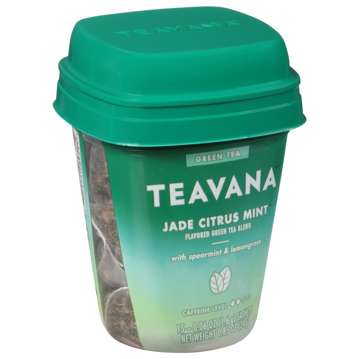 slide 8 of 9, Teavana Jade Citrus Mint, Green Tea With Spearmint and Lemongrass, 15 Sachets, 0.85 oz