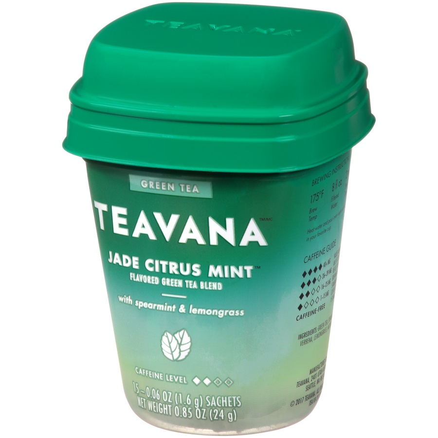 slide 3 of 7, Teavana Teavana Jade Citrus Mint Flavored Green Tea Blend 15 - .06 Oz. Sachets, 15 ct