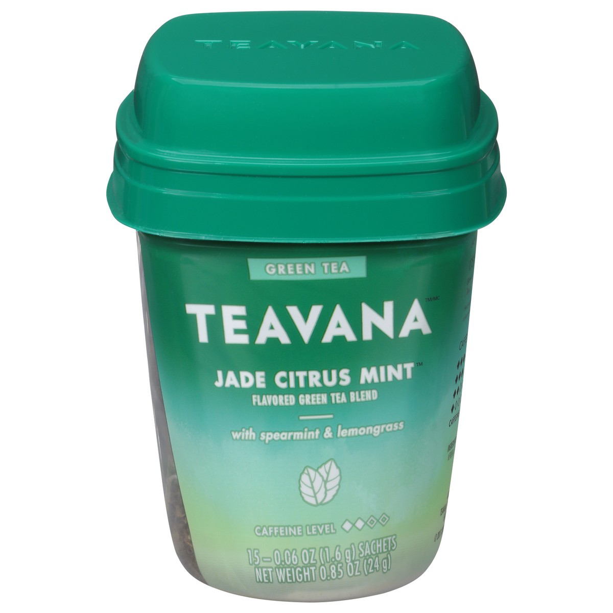 slide 1 of 9, Teavana Jade Citrus Mint, Green Tea With Spearmint and Lemongrass, 15 Sachets, 0.85 oz
