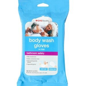 slide 1 of 1, CVS Health Body Wash Gloves, 12 Ct, 12 ct
