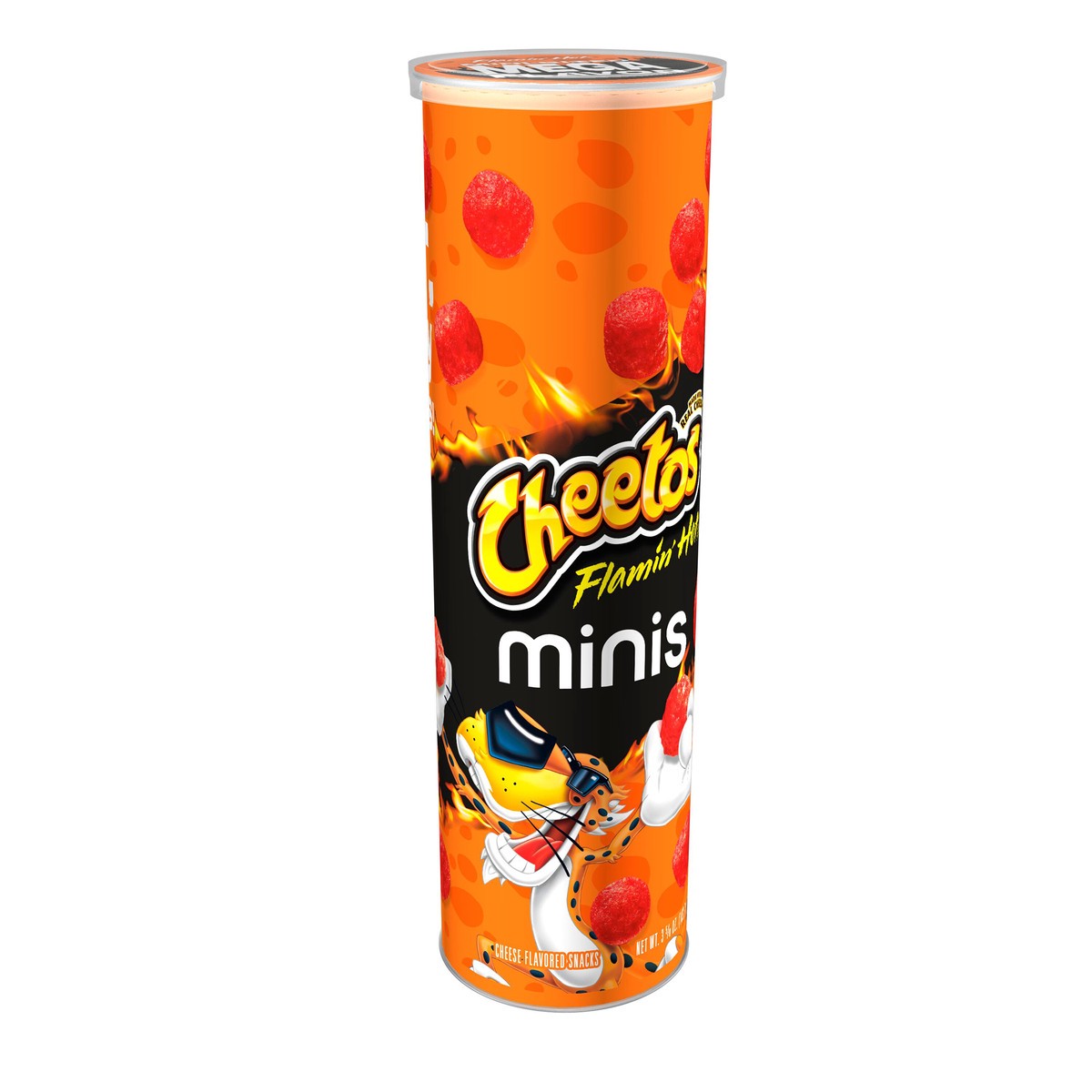 slide 3 of 13, Cheetos Cheese Flavored Snacks, Flamin' Hot Flavored, Minis, 3.625 oz