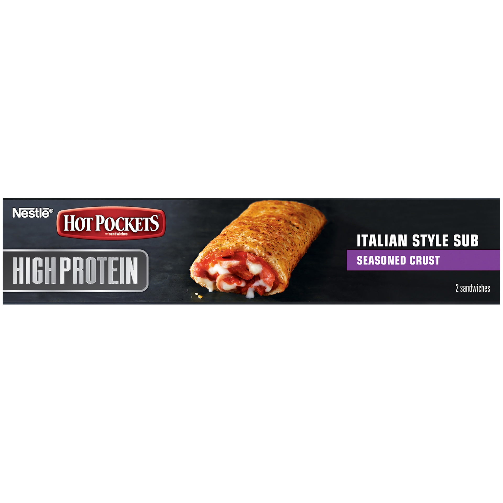 slide 7 of 10, Hot Pockets Frozen Snacks High Protein Italian Style Sub Seasoned Crust Frozen Sandwiches, 9 oz