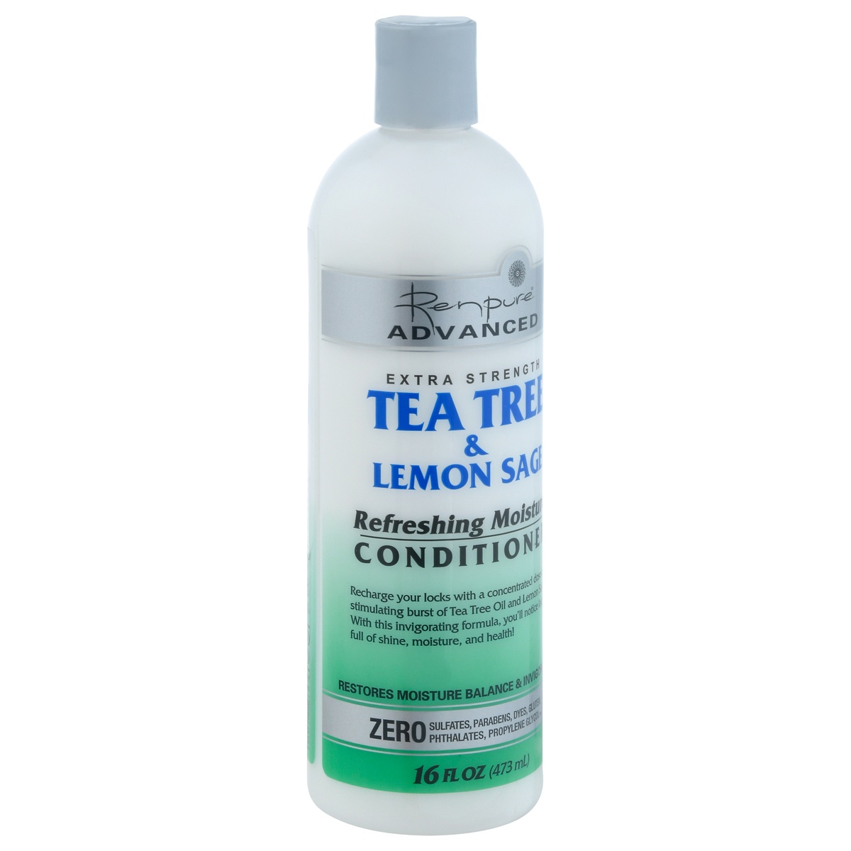 slide 2 of 10, Renpure Advanced Tea Tree & Lemon Sage Refreshing Moisture Conditioner, 16 oz