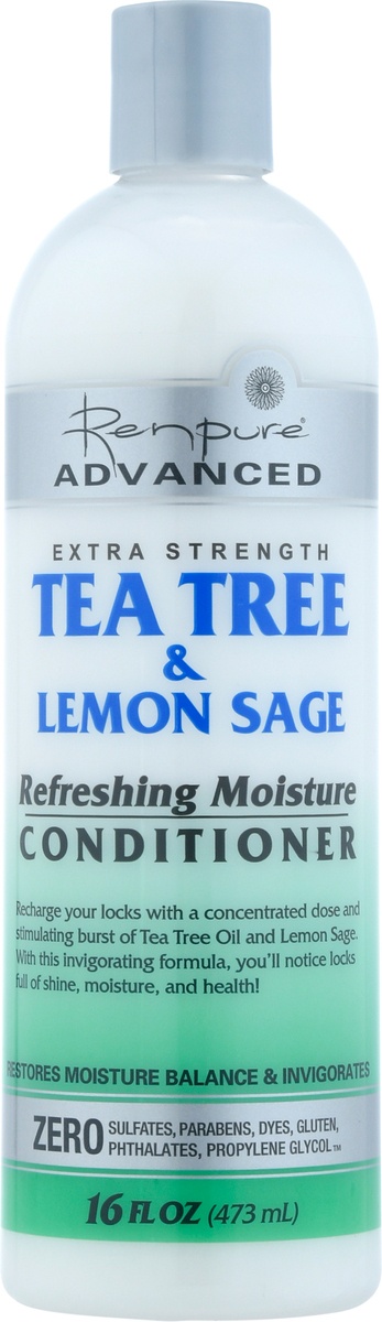 slide 8 of 10, Renpure Advanced Tea Tree & Lemon Sage Refreshing Moisture Conditioner, 16 oz