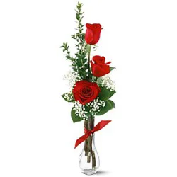 Triple Rose Bud Vase