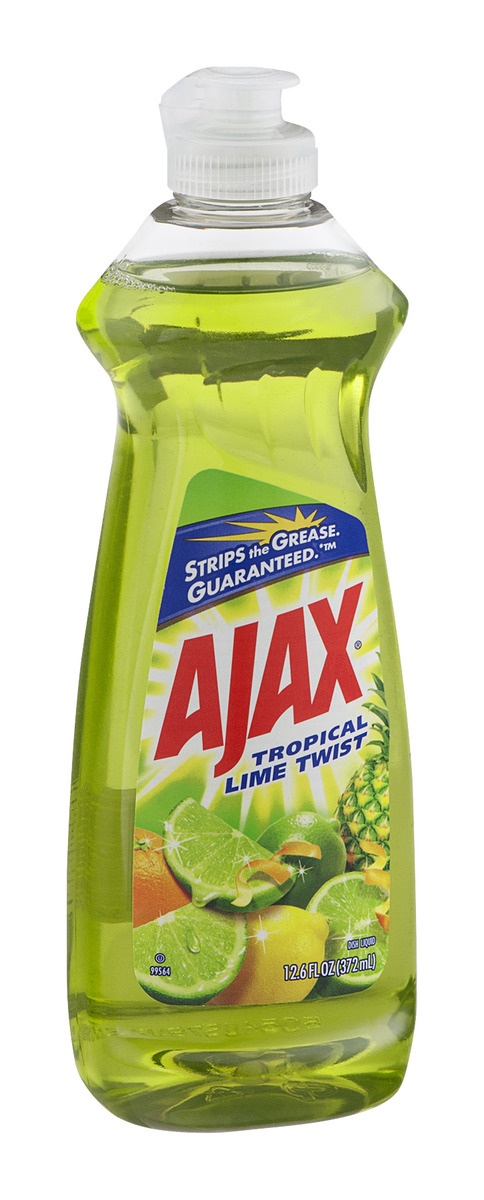 slide 2 of 9, Ajax Liquid Dish Soap Tropical Lime Twist, 12.6 fl oz