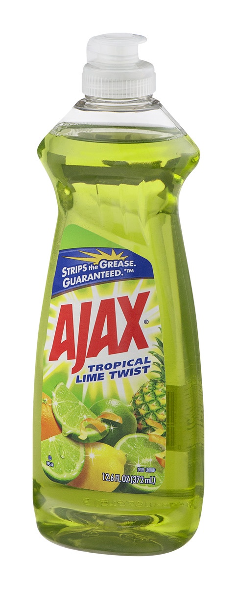 slide 4 of 9, Ajax Liquid Dish Soap Tropical Lime Twist, 12.6 fl oz
