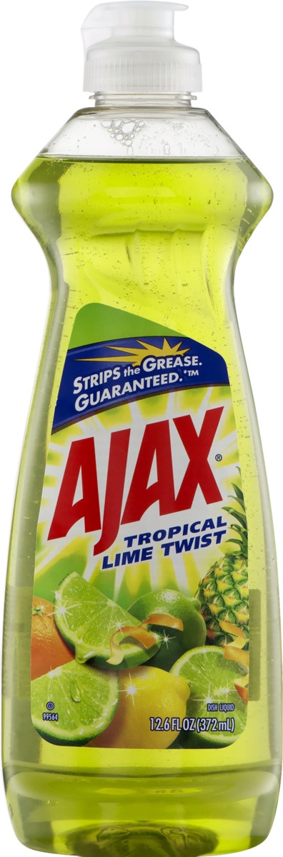 slide 8 of 9, Ajax Liquid Dish Soap Tropical Lime Twist, 12.6 fl oz