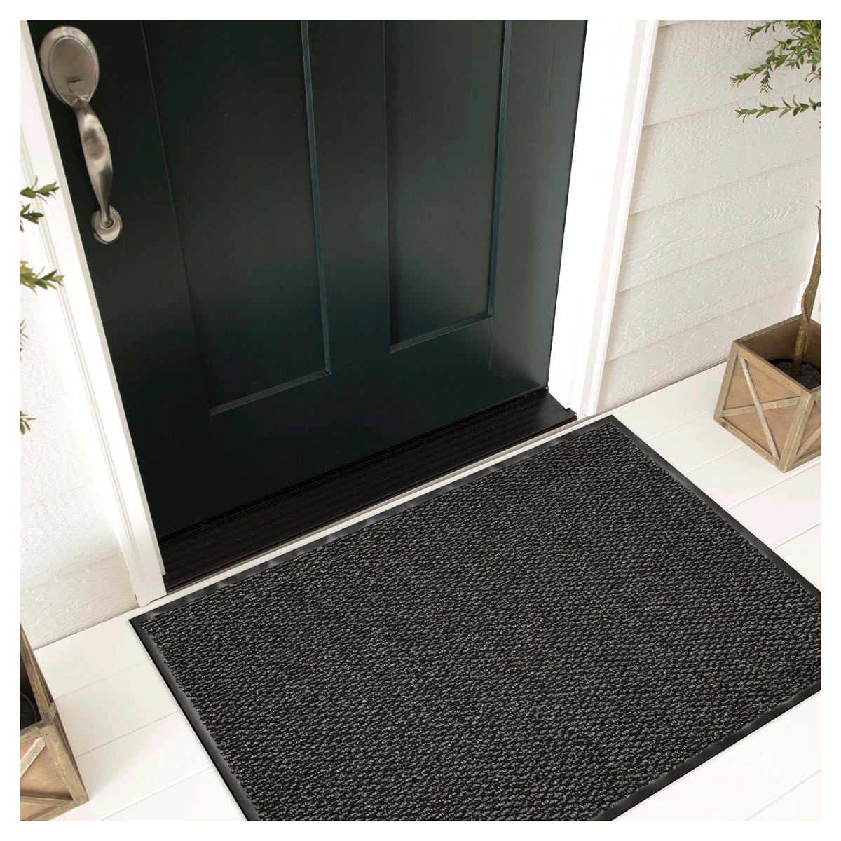 slide 1 of 9, Mohawk Simply Awesome Graphite Door mat, 36 x 48 