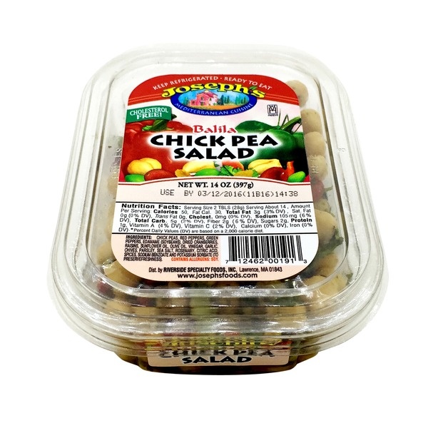 slide 1 of 1, Joseph's Chick Pea Salad - 14 OZ, 14 oz