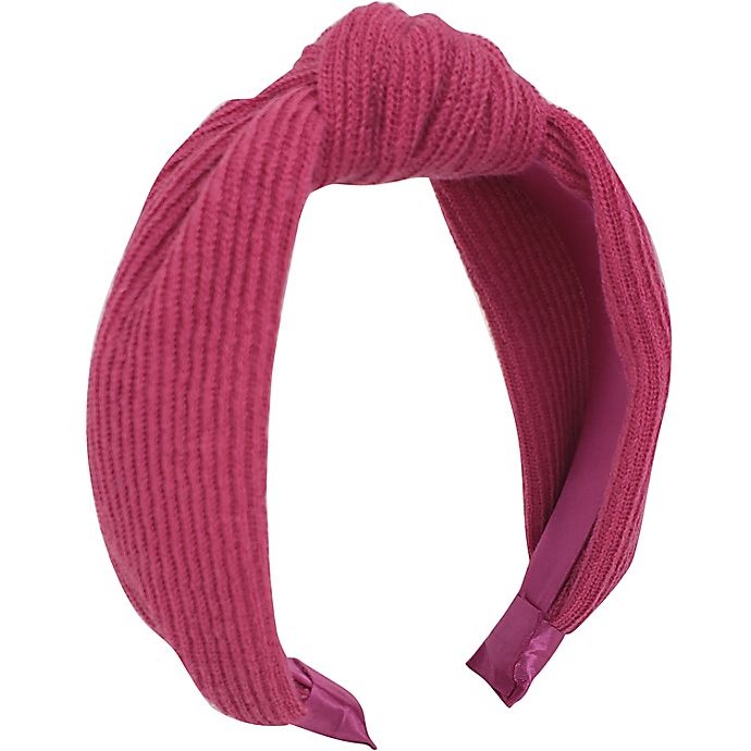 slide 1 of 2, Tiny Treasures Knot Headband - Fuchsia, 1 ct