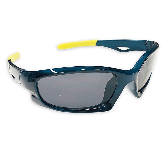 slide 1 of 1, On The Verge Kids Sport Wrap Sunglasses - Charcoal, 1 ct