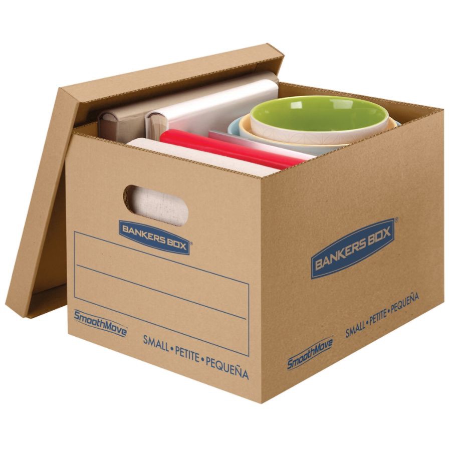 slide 3 of 3, Bankers Box Smoothmove Classic Moving Boxes, Kraft, 5 ct
