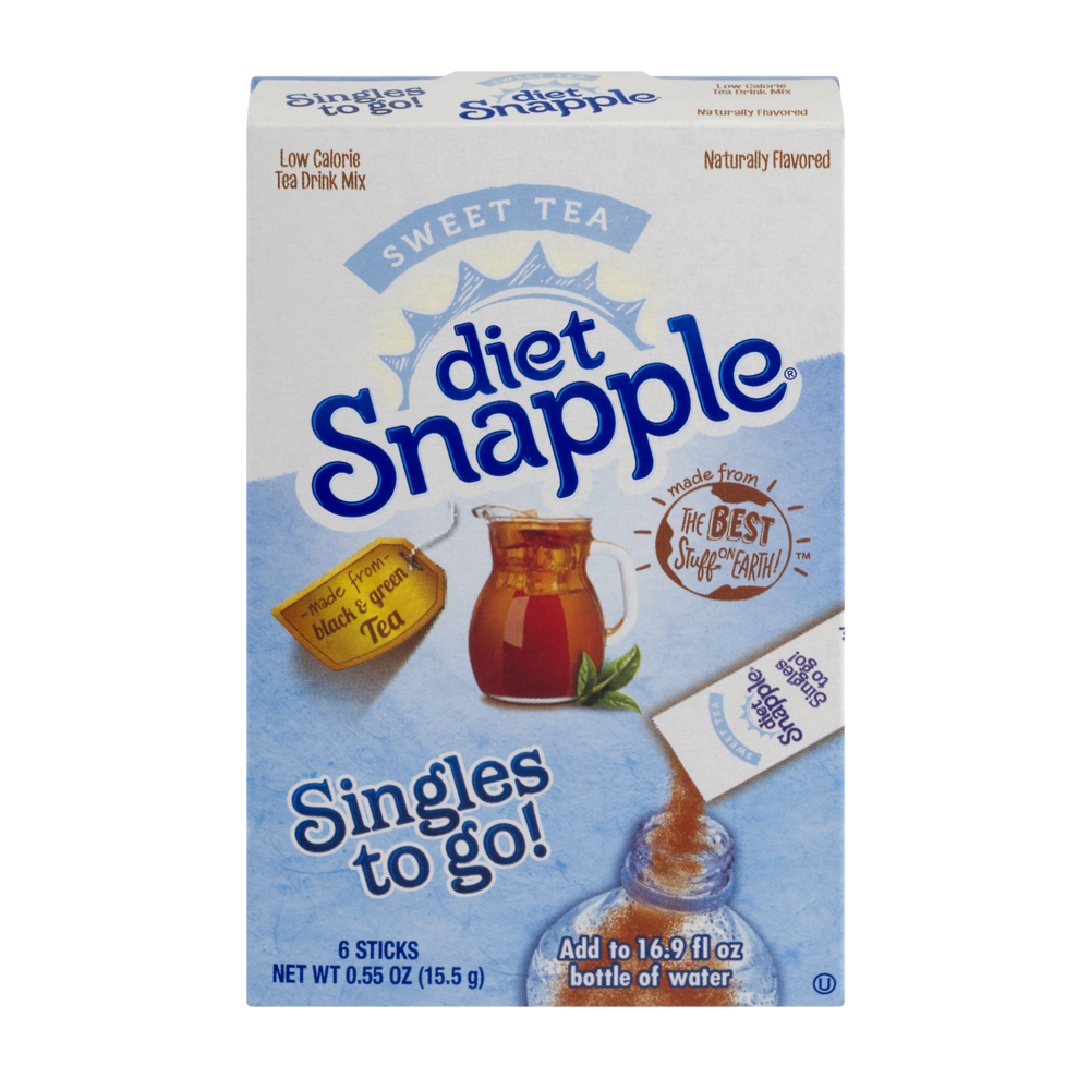 slide 1 of 1, Snapple Sweet Tea Singles To Go - 0.54 oz, 0.54 oz