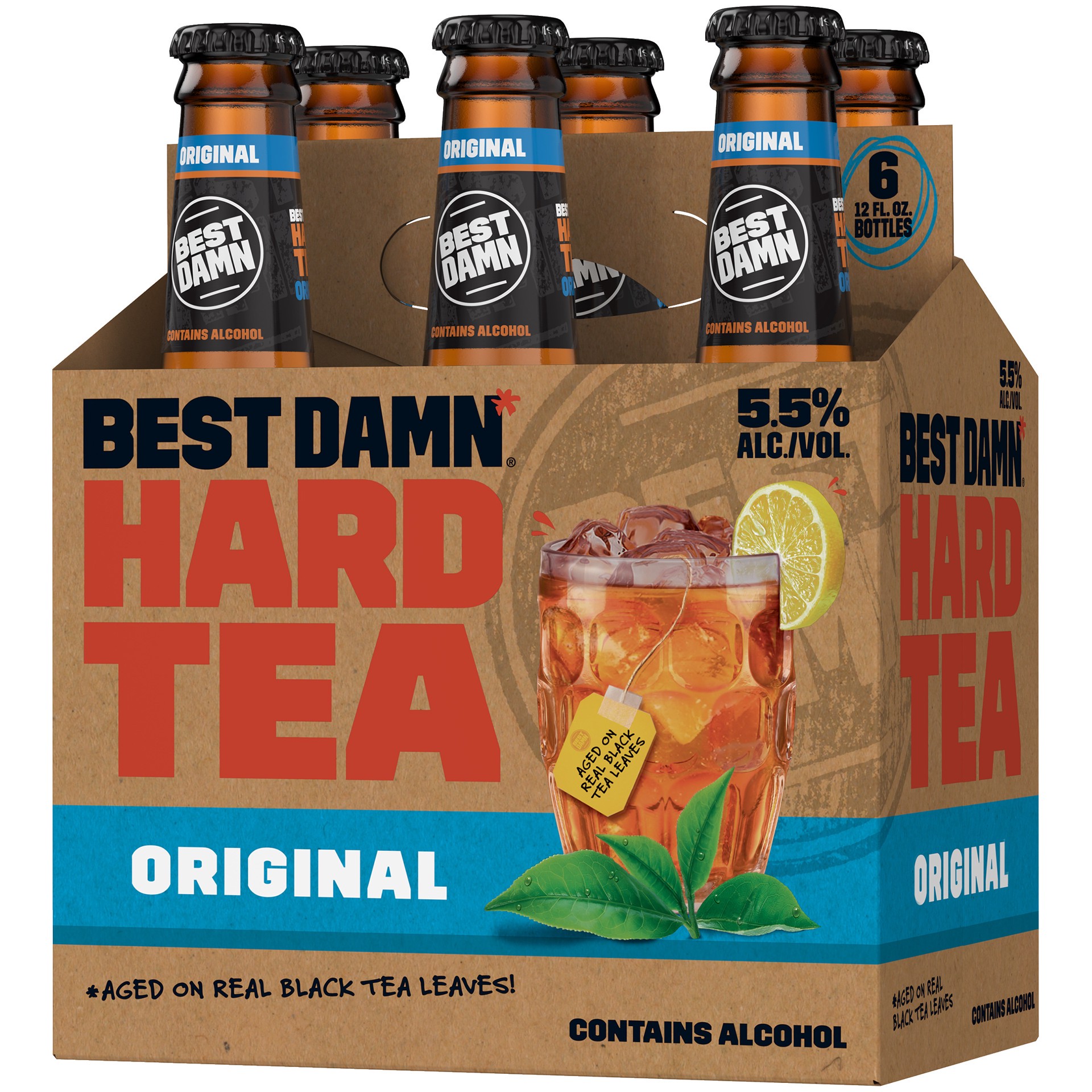 slide 2 of 2, Best Damn Hard Sweet Tea 6 ea, 6 ct