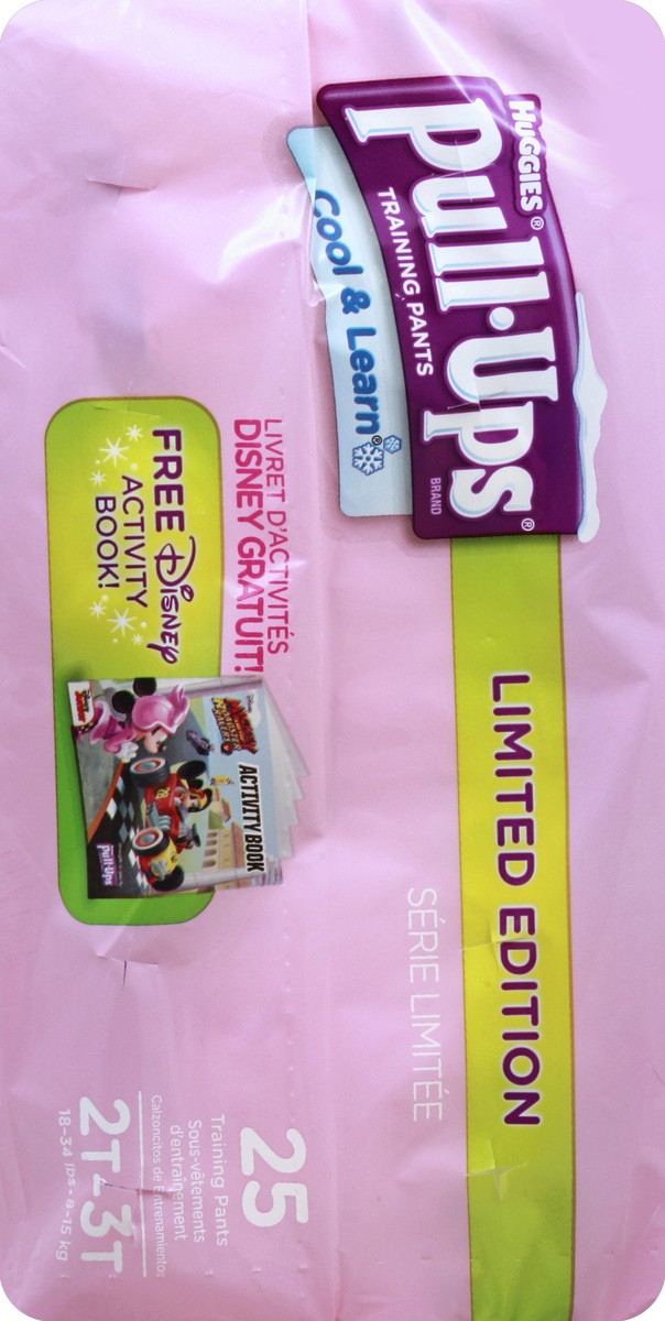 slide 4 of 5, Huggies Pull-Ups Cool & Learn Girls 2T-3T Training Pants, 25 ct