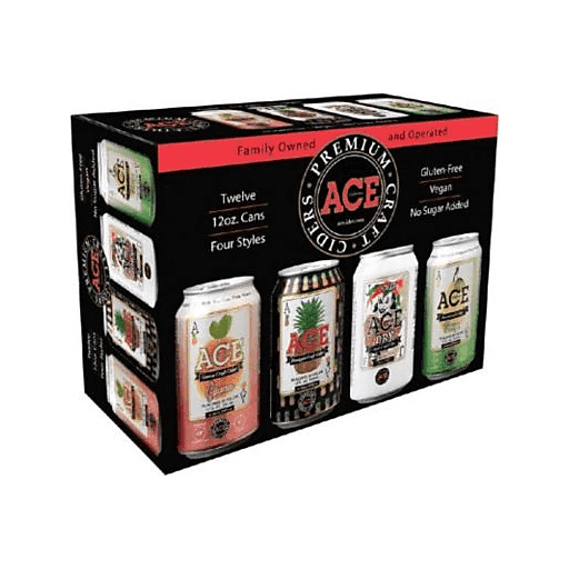 slide 1 of 1, Ace Cider Variety Pack, 12 pkc