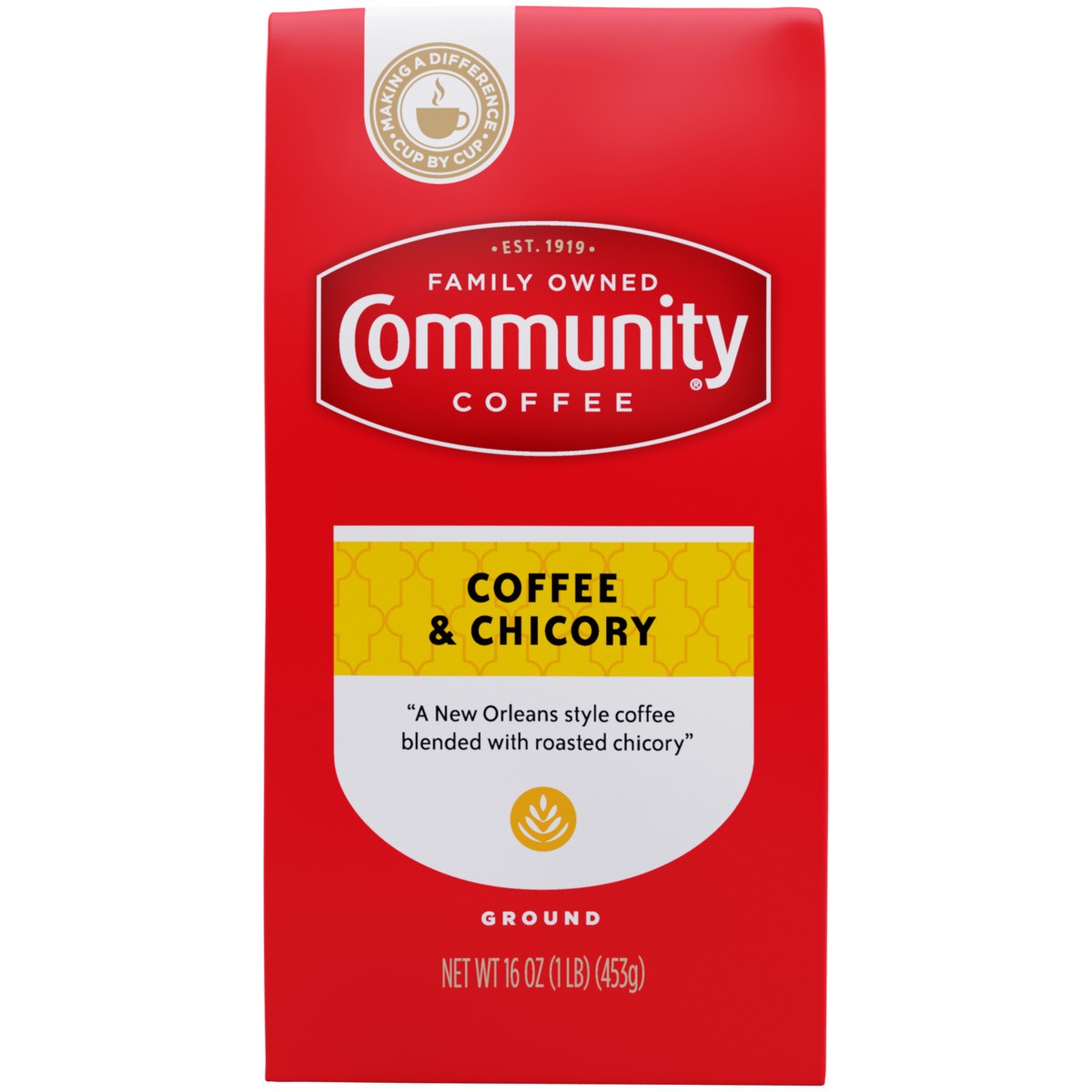 slide 1 of 12, Community Coffee Coffee & Chicory, 16 oz