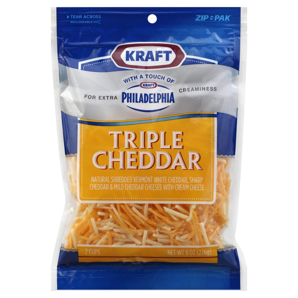 slide 3 of 3, Kraft Shredded Cheese 8 oz, 8 oz