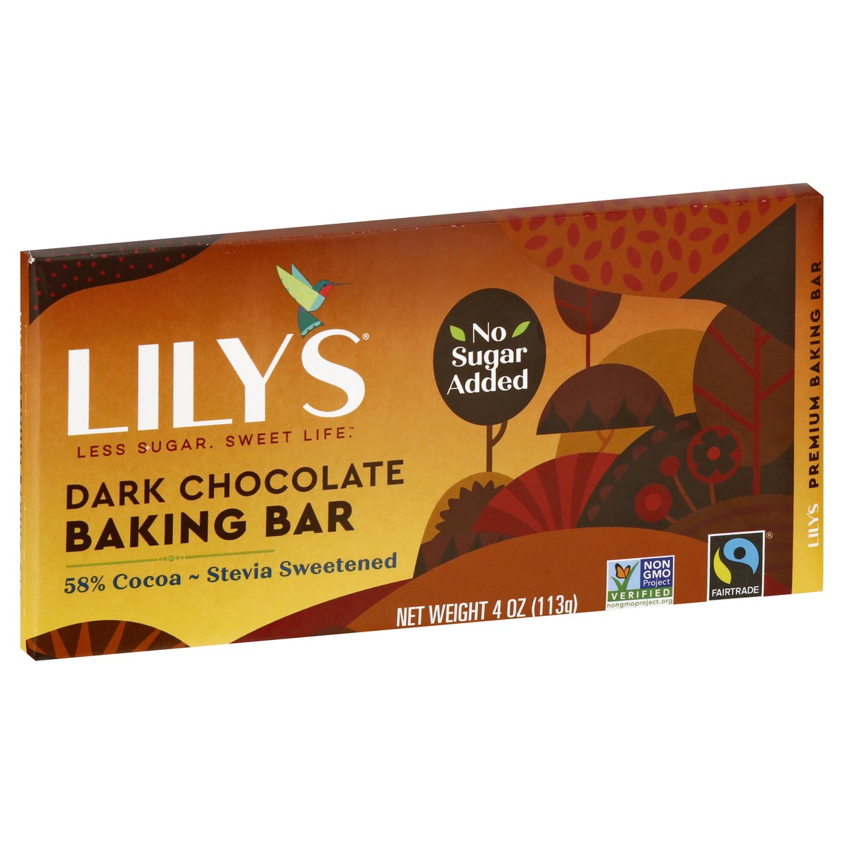 slide 5 of 9, Lily's Premium Dark Chocolate Baking Bar 4 oz, 4 oz