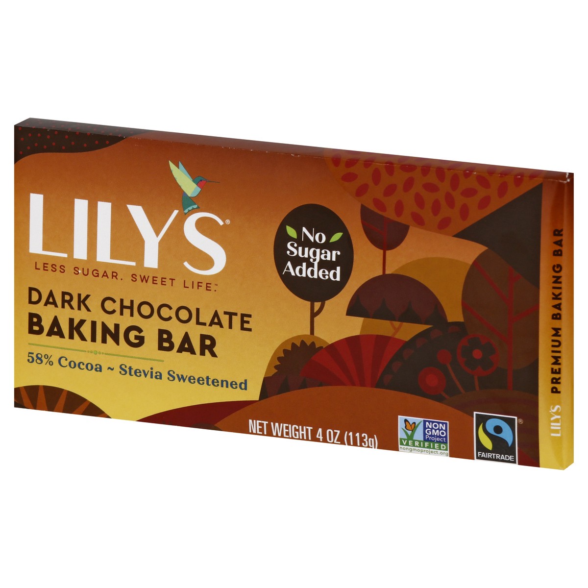 slide 7 of 9, Lily's Premium Dark Chocolate Baking Bar 4 oz, 4 oz