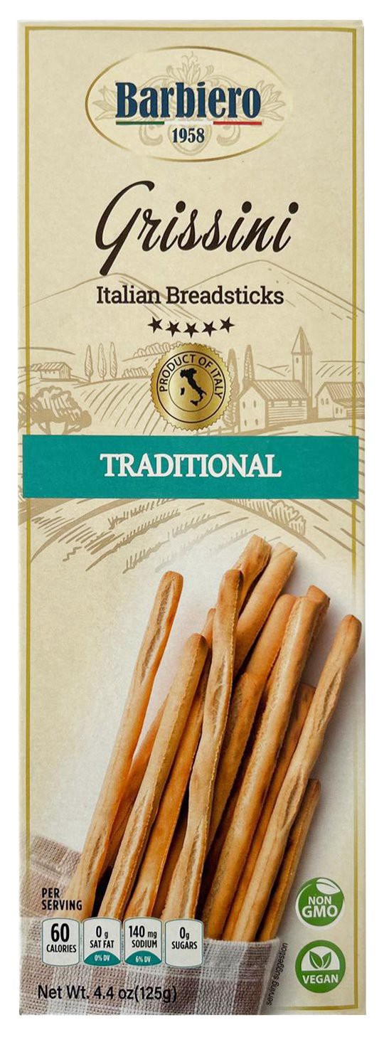 slide 1 of 1, Barbiero Traditional Italian Breadsticks, 4.4 oz