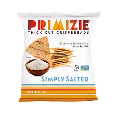 slide 1 of 1, Primizie Simply Salted Think Cut Crispbreads, 1.5 oz