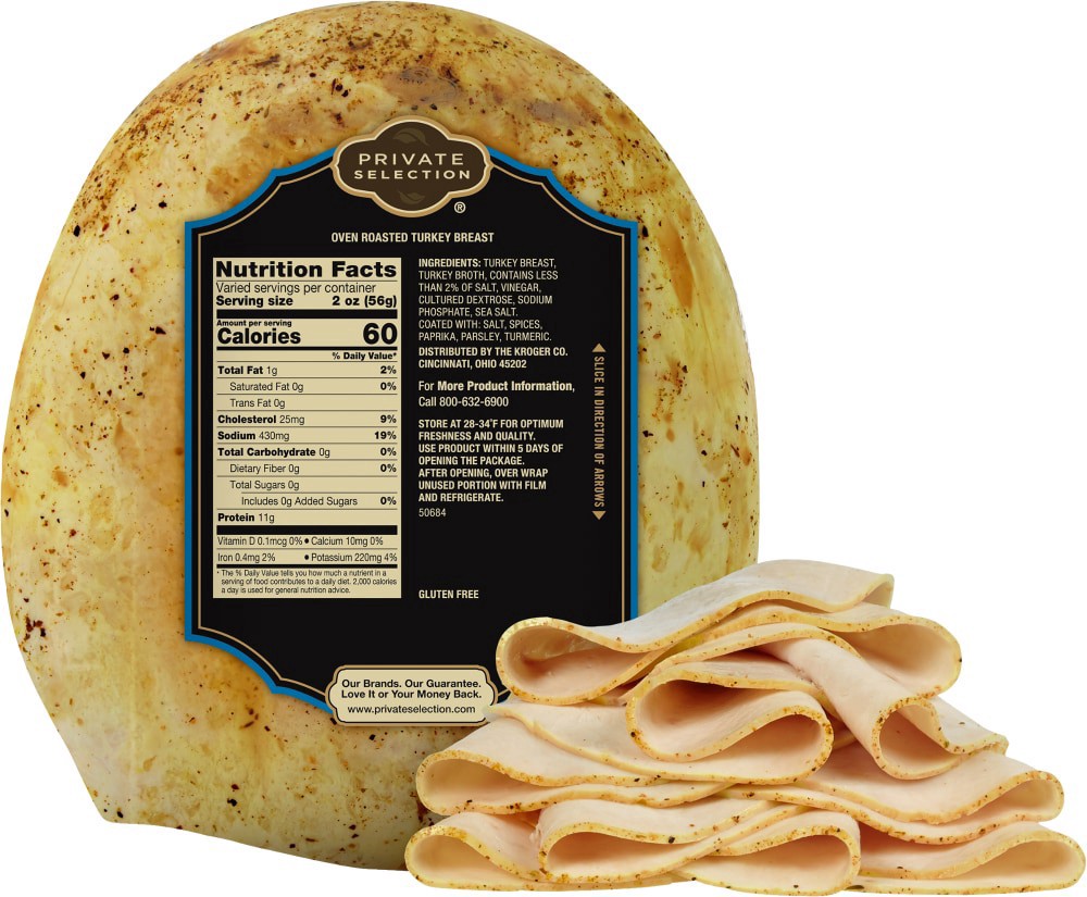 slide 2 of 2, Private Selection Oven Roasted Turkey Breast, per lb