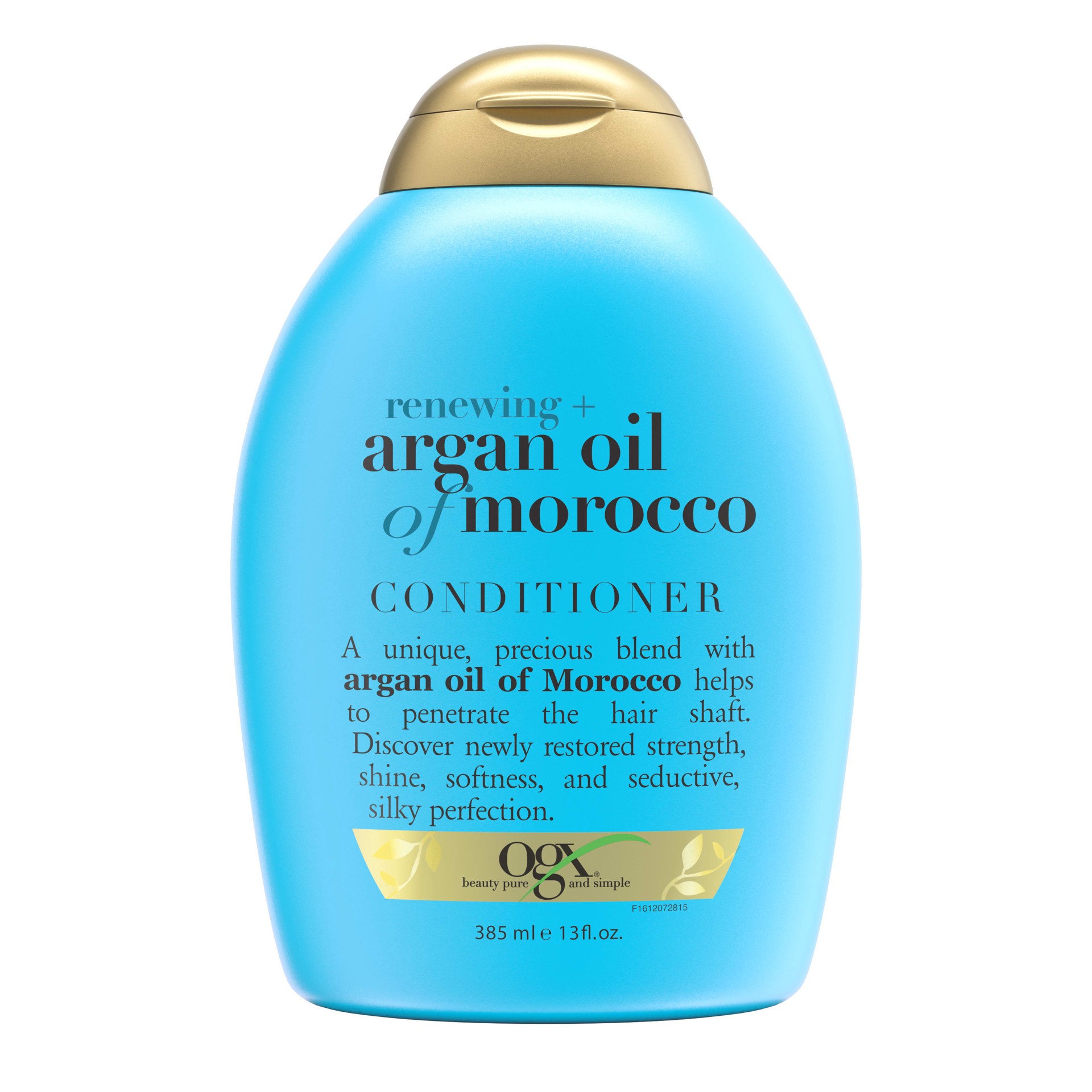 slide 7 of 9, OGX Renewing + Argan Oil of Morocco Conditioner, Repair Conditioner & Argan Oil Helps Strengthen & Repair Dry, Damaged Hair, Paraben-Free, Sulfate-Free Surfactants, 13 fl. oz, 385 ml