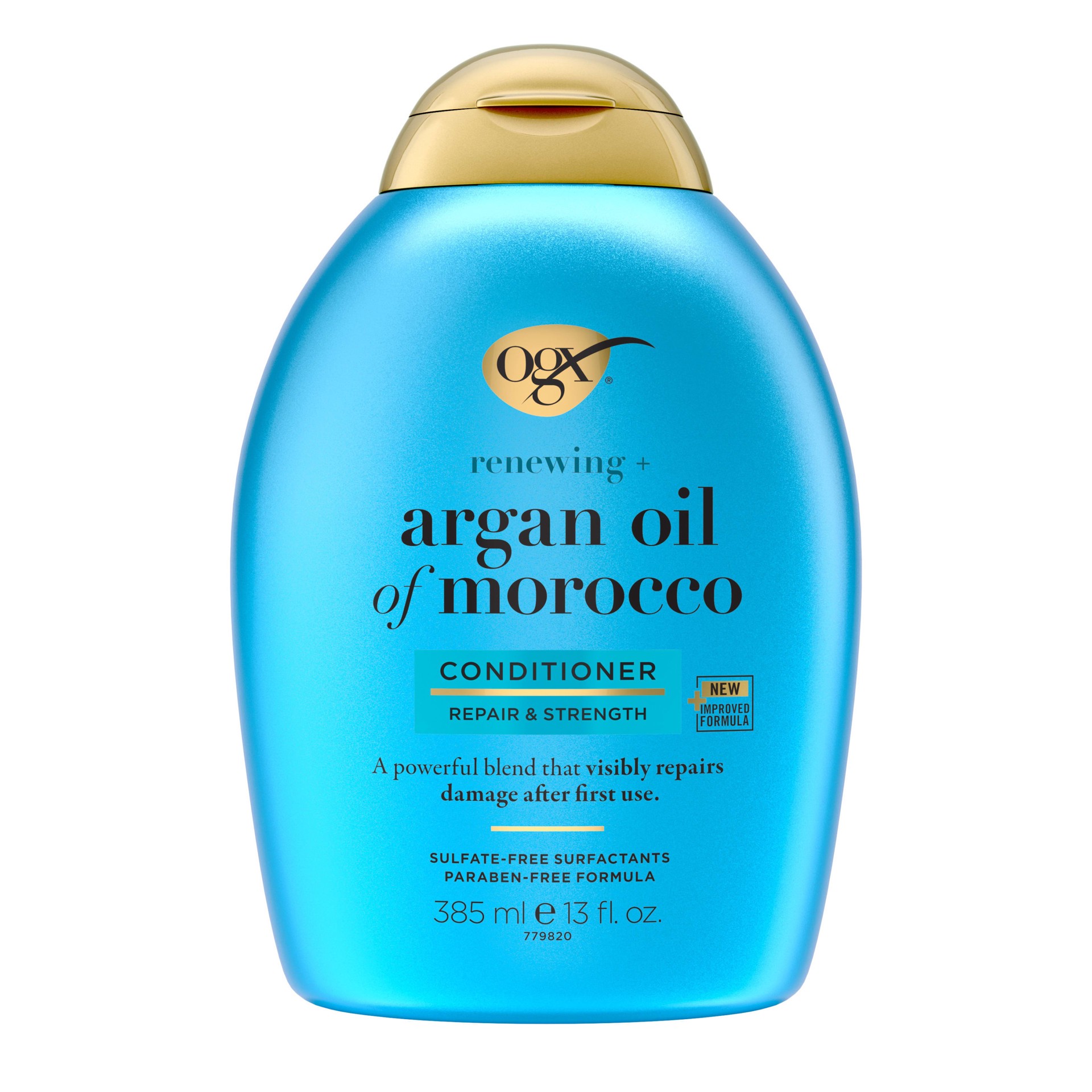 slide 1 of 9, OGX Renewing + Argan Oil of Morocco Conditioner, Repair Conditioner & Argan Oil Helps Strengthen & Repair Dry, Damaged Hair, Paraben-Free, Sulfate-Free Surfactants, 13 fl. oz, 385 ml