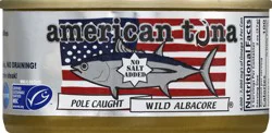 American Tuna No Salt Added Wild Albacore Tuna 5 oz