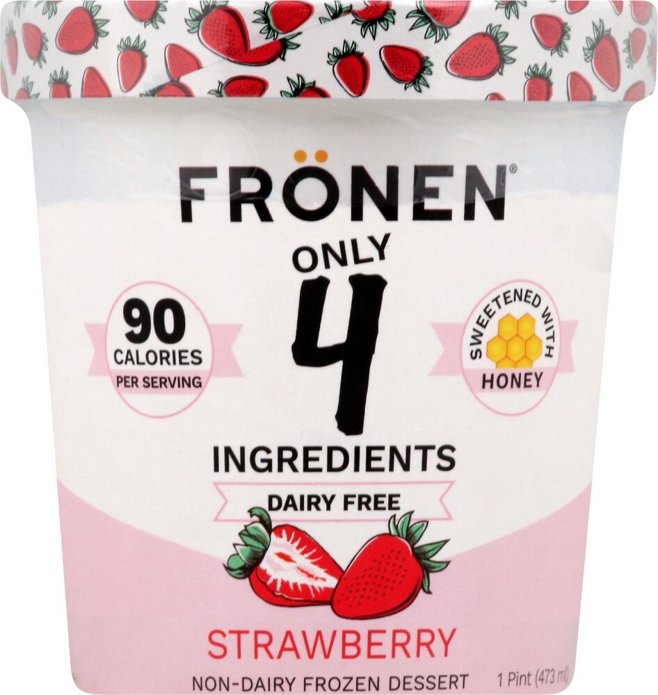 slide 2 of 3, Frönen Strawberry Nondairy Frozen Dessert, 16 oz