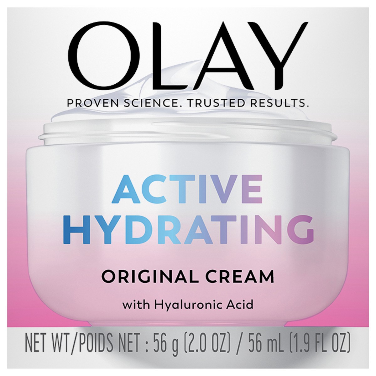 slide 1 of 3, Olay Active Hydrating Cream Face Moisturizer, 2.0 fl oz, 2 oz